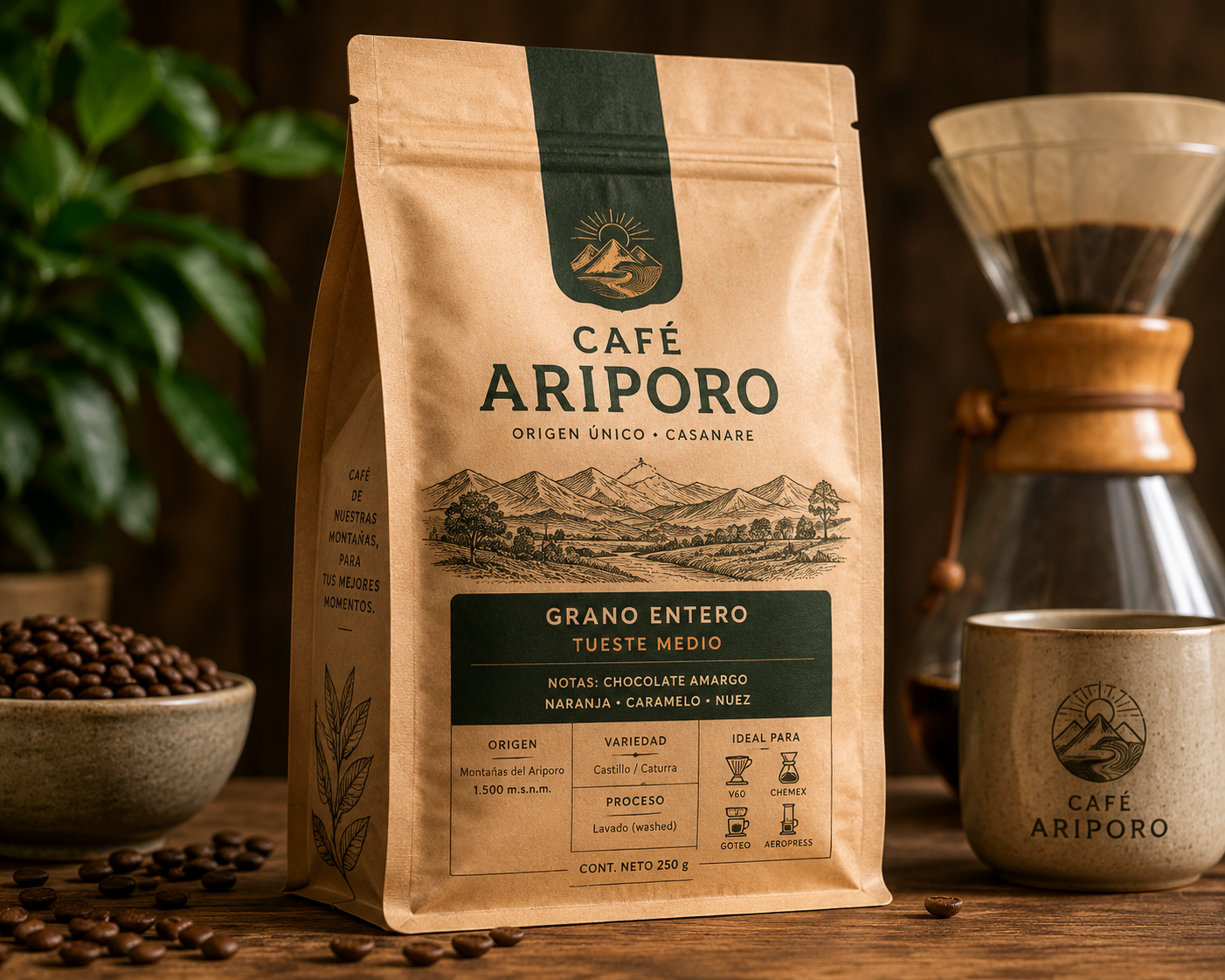 Café Molido Especial 250g — café artesanal de Yopal, Casanare