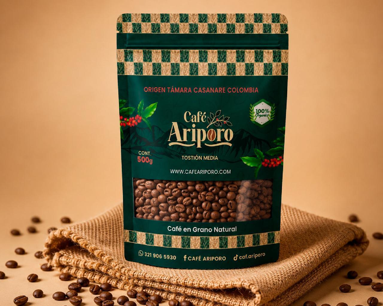 Café en Grano Natural 500g — café artesanal de Támara, Casanare